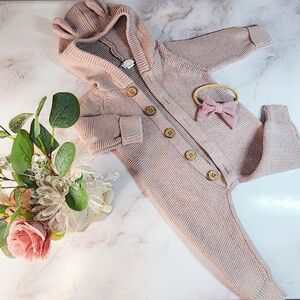 Jamie Kay "Jack" Style Playsuit in "Dusty Lilac Marle", Size 0-3 Months